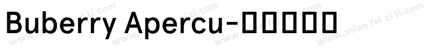Buberry Apercu字体转换